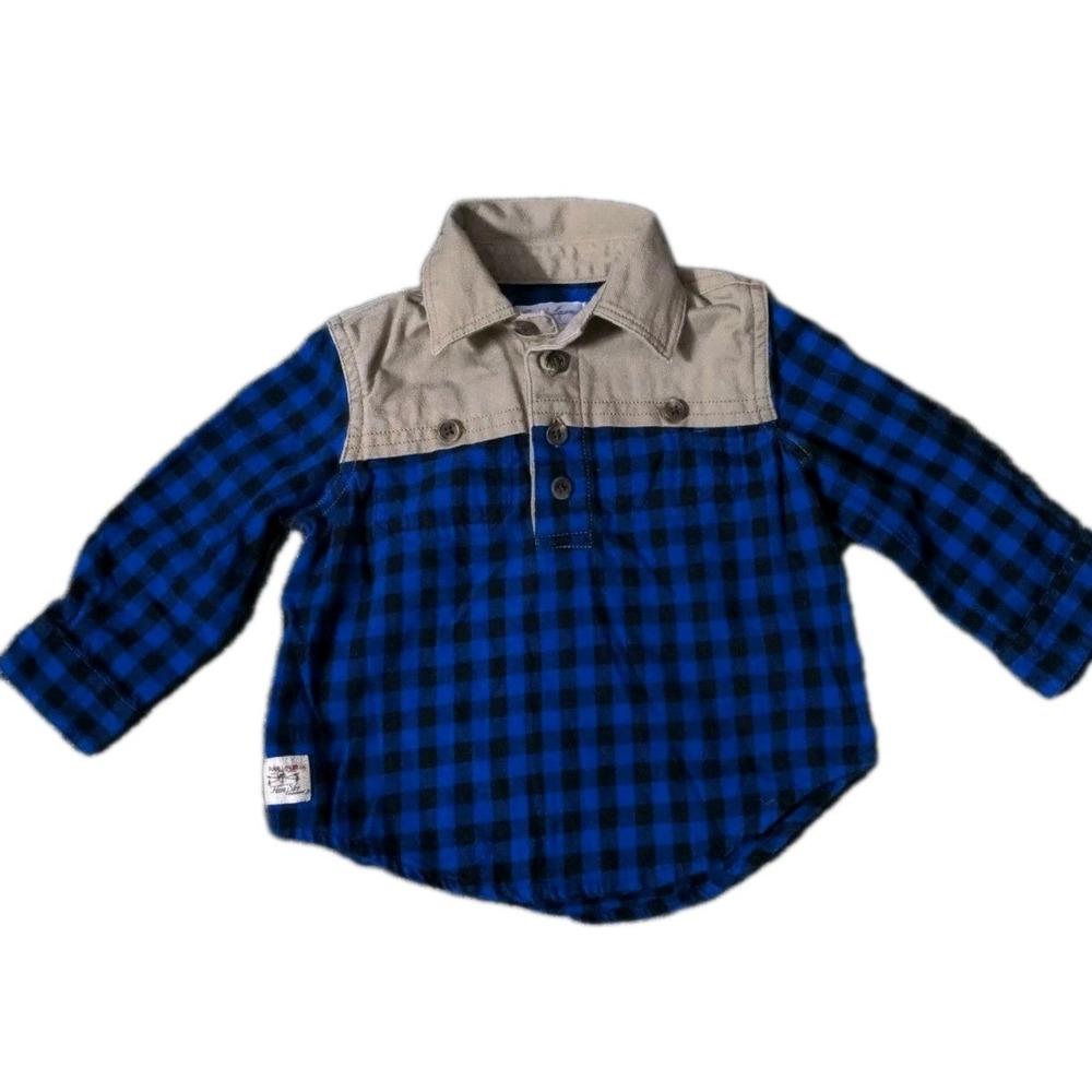 Ralph Lauren Boys Long Sleeve Shirt 9 Months Plaid Preppy Button Down‎ Cotton - Picture 4 of 6